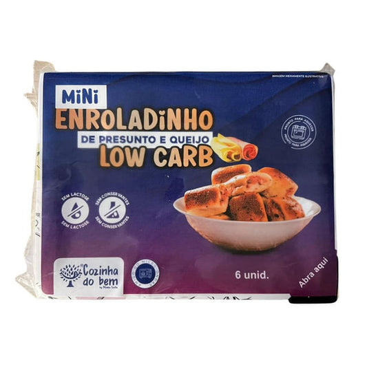 Mini Enroladinho de Presunto e Queijo Low Carb 150g Cozinha do Bem