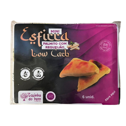 Mini Esfirra de Palmito com Requeijão Low Carb 150g Cozinha do Bem