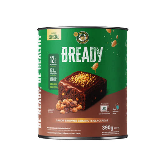 Mistura Para Brownie Low Carb com Nuts Glaceadas 390g Bready