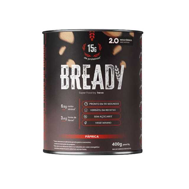 Mistura Para Pão Low Carb Sabor Páprica 400g Bready
