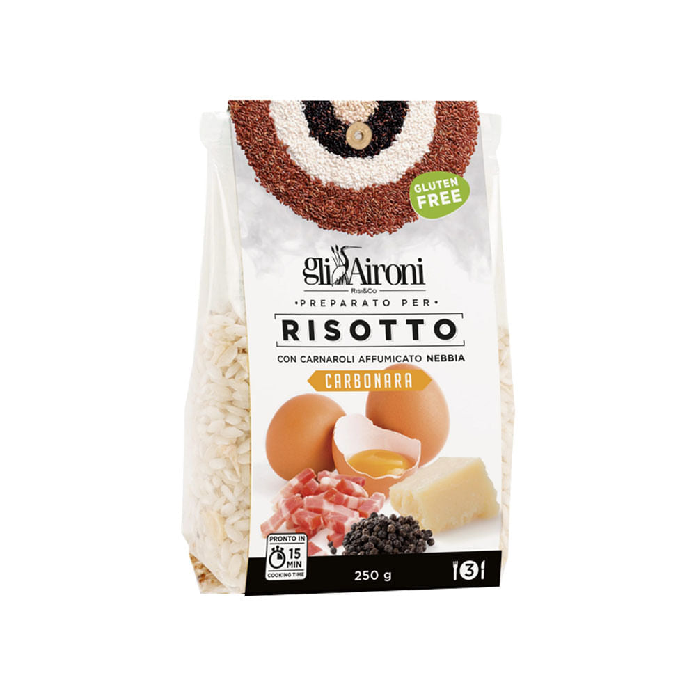 Mistura Para Risoto Carbonara 250g Gli Aironi