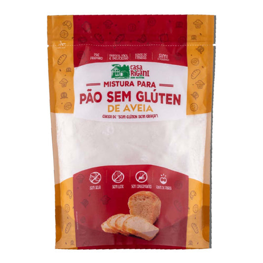 Mistura para Pão Sem Glúten de Aveia 300g Casa Rigani