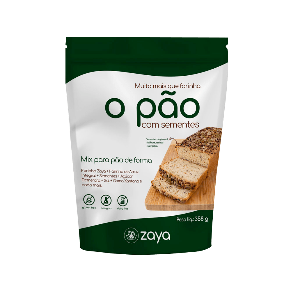 Mix para Pão com Sementes 358g Zaya Flour