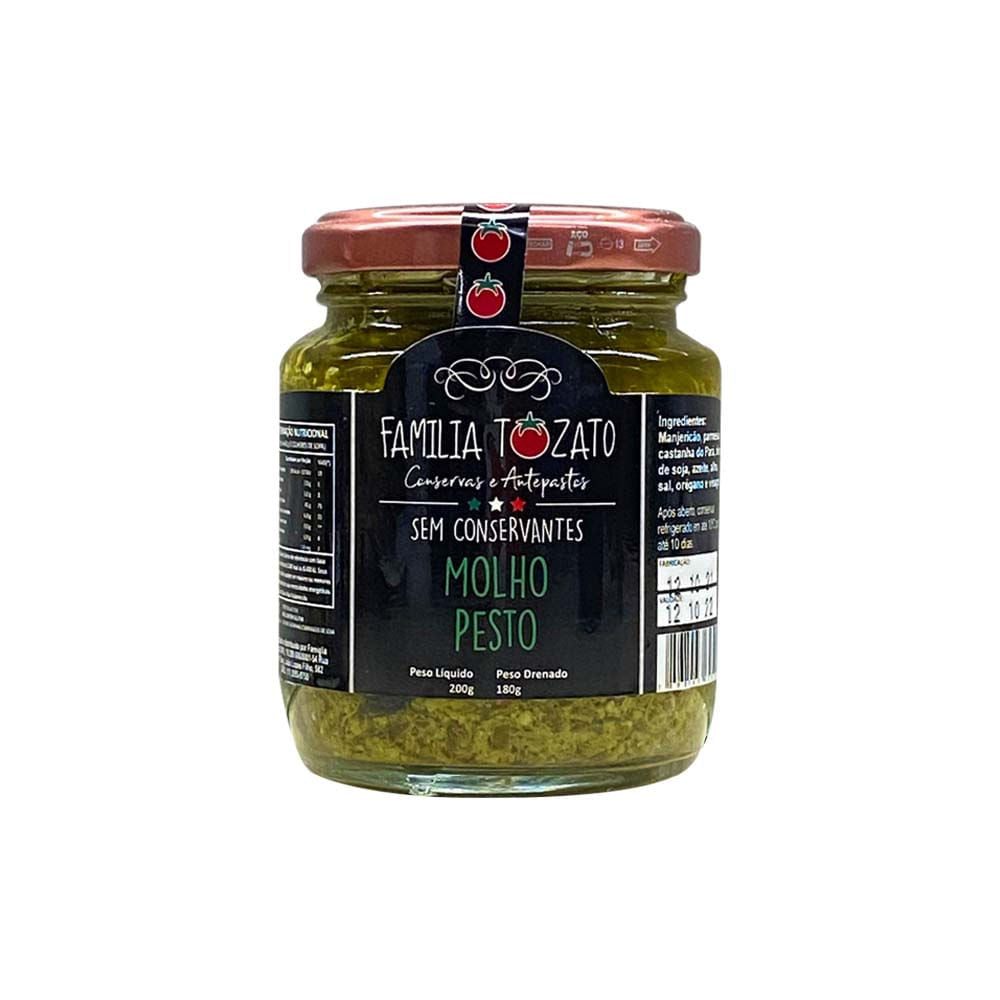 Molho Pesto 180g Familia Tozato