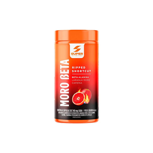 Moro Beta - Beta Alanina Laranja Moro e Cafeína 60 Cápsulas Super Nutrition