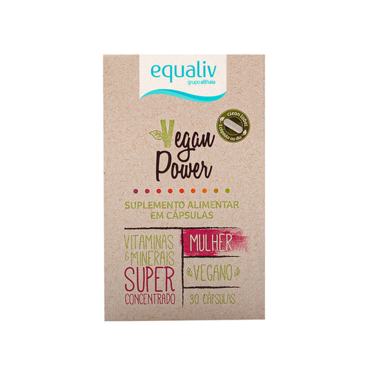 Multivitaminico Power Vegan Mulher 30 Cápsulas Equaliv
