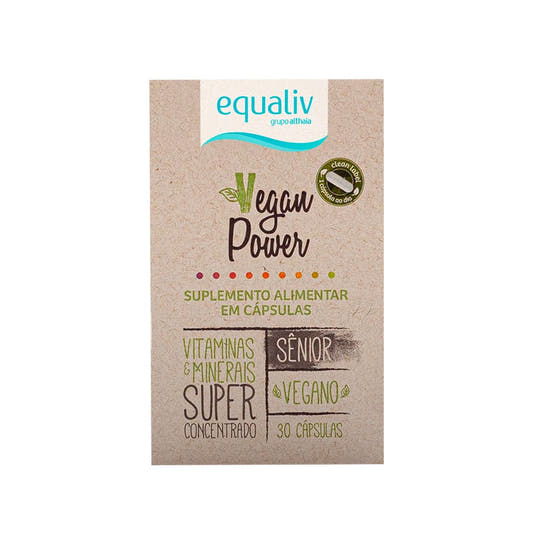 Multivitaminico Power Vegan Sênior 30 Cápsulas Equaliv