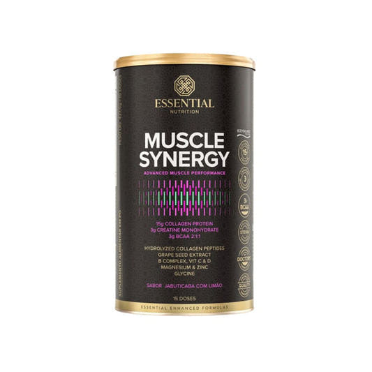 Muscle Synergy Colágeno + Creatina + BCAA Sabor Jabuticaba com Limão 427,5g Essential Nutrition