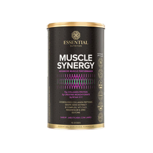 Muscle Synergy Colágeno + Creatina + BCAA Sabor Jabuticaba com Limão 427,5g Essential Nutrition