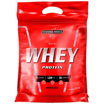 Nutri Whey Protein Morango Pouch 1,8kg Integralmedica