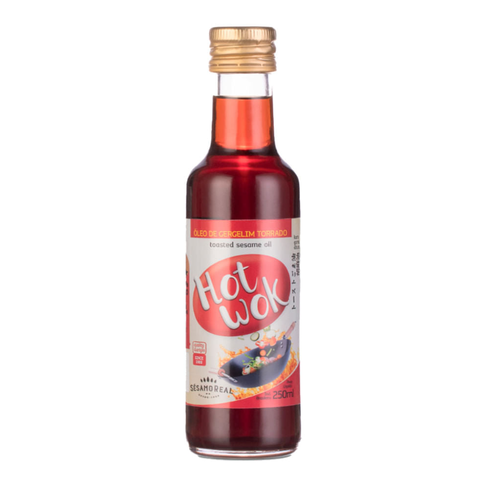 Óleo de Gergelim Torrado Hot Wok 250ml Sésamo Real
