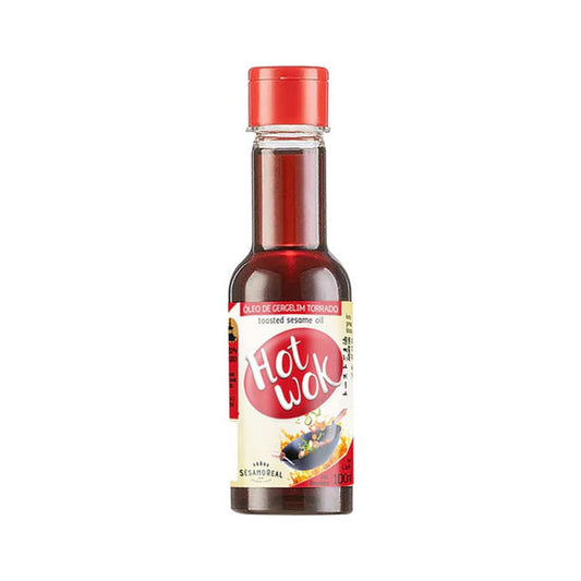 Óleo de Gergelim Torrado Hot Wok 100ml Sésamo Real