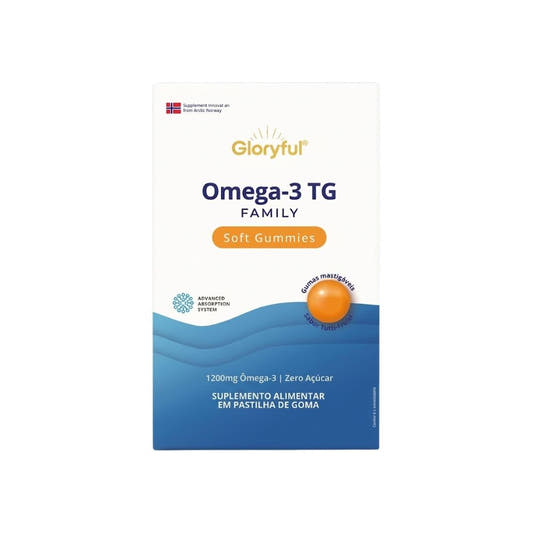 Omega-3 TG Family Soft Gummies Tutti-Frutti 60 Gomas Gloryful