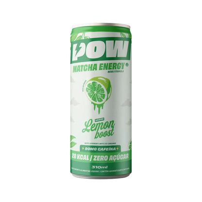 POW Green Energy Drink Matcha Lemonade 310ml Push Matcha