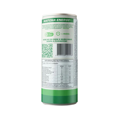 POW Green Energy Drink Matcha Lemonade 310ml Push Matcha