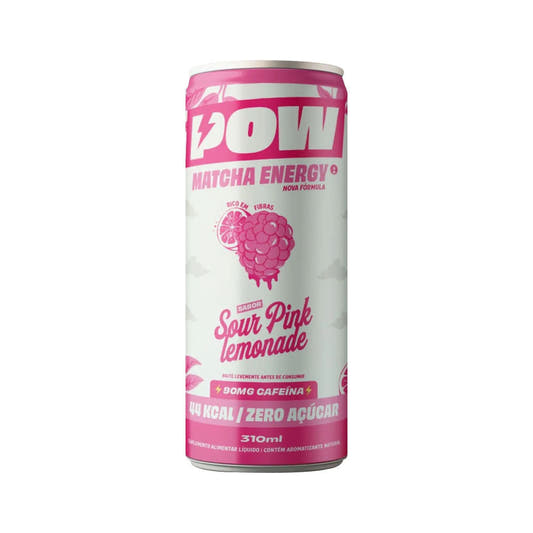 POW Green Energy Drink Pink Lemonade 310ml Push Matcha
