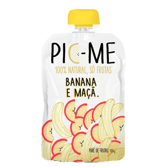 Purê de Frutas Banana e Maçã 100g Pic-Me