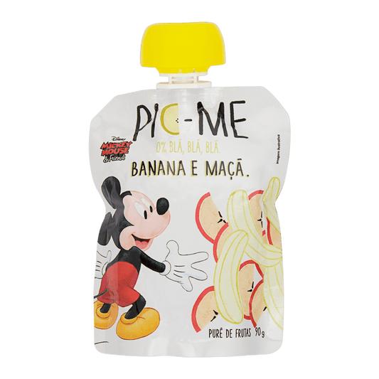 Purê de Frutas Disney Banana e Maçã 90g Pic-Me