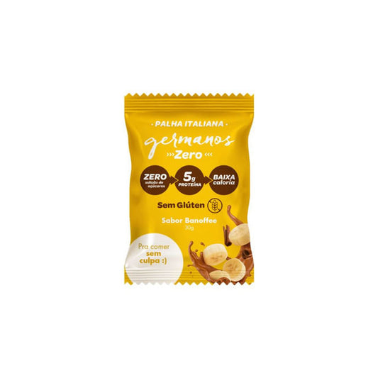 Palha Italiana Zero Açúcar Sabor Banoffee 30g Germanos
