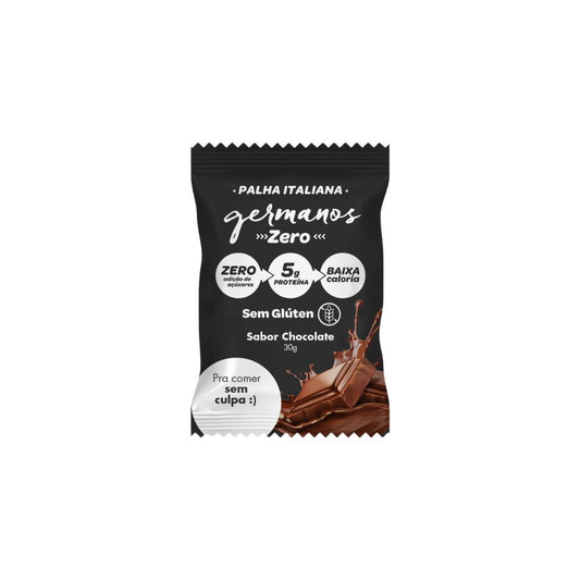 Palha Italiana Zero Açúcar Sabor Chocolate 30g Germanos