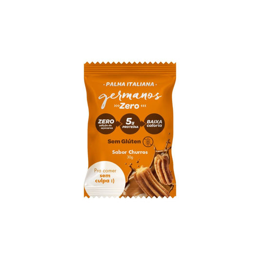 Palha Italiana Zero Açúcar Sabor Churros 30g Germanos