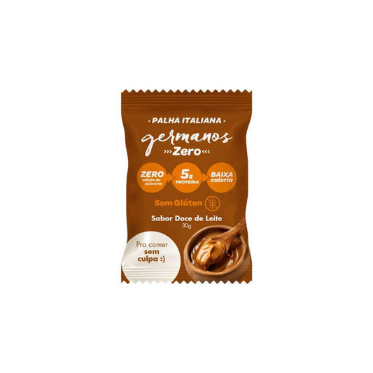 Palha Italiana Zero Açúcar Sabor Doce de Leite 30g Germanos