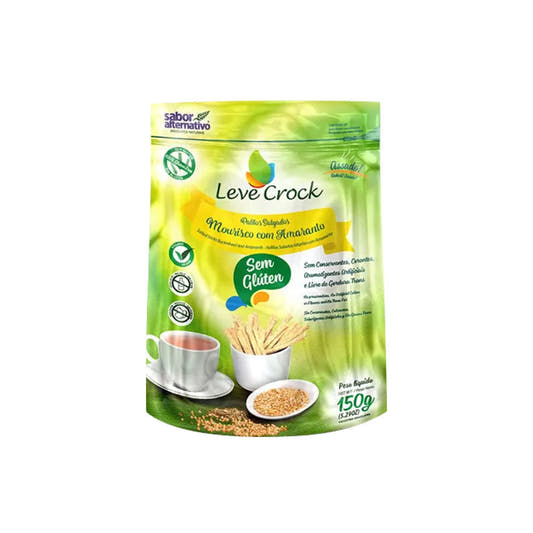 Palitos Salgados Sem Glúten Mourisco com Amaranto 150g Leve Croc