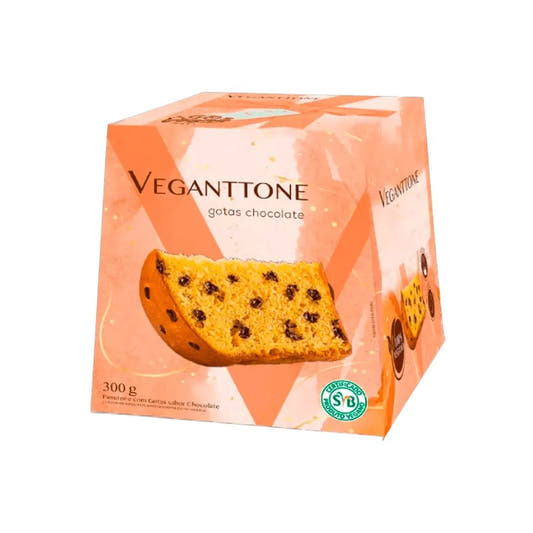Panetone Vegano com Gotas de Chocolate 300g Veganttone