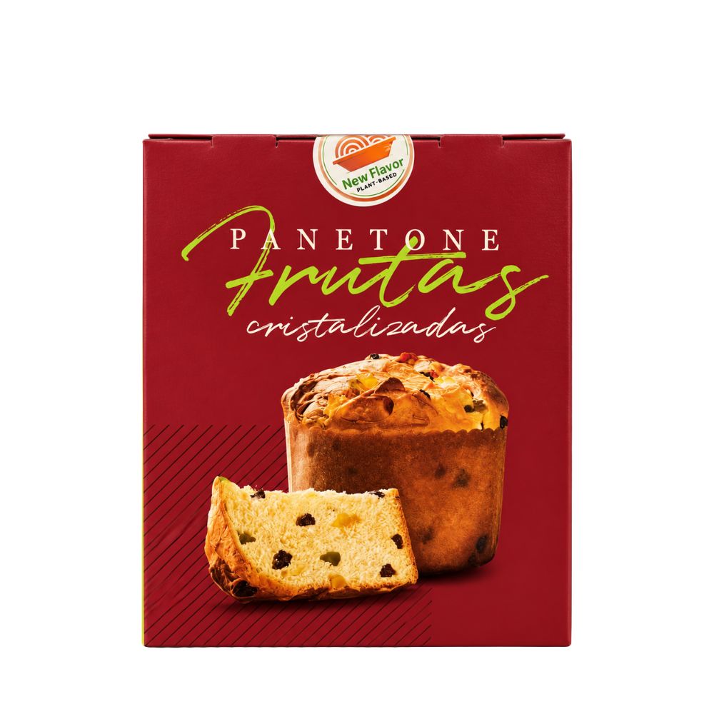 Panetone Vegano com Frutas Cristalizadas 400g New Flavor Plant Based