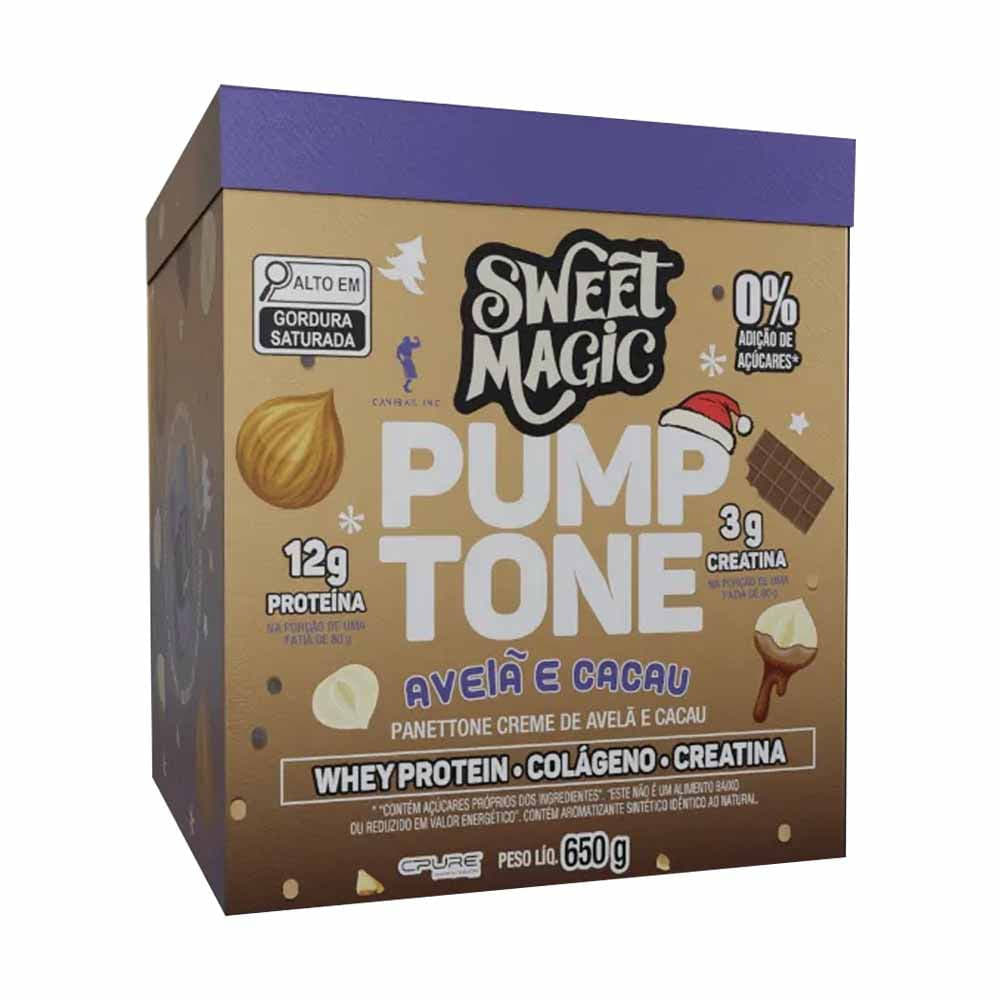 Panettone Proteico Pumptone Avelã e Cacau 650g Canibal Inc