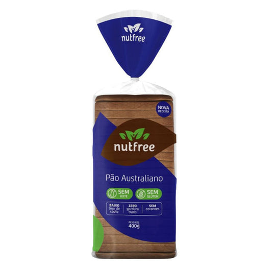 Pão Australiano Sem Glúten e Lactose 400g Nutfree