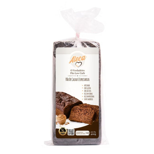 Pão Low Carb com Cacau e Especiarias 400g Aleca
