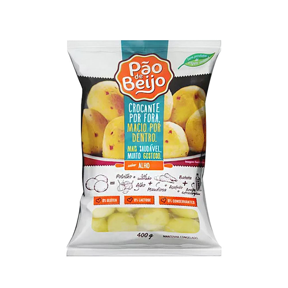 Pão de Beijo sabor Alho 400g Pão de Beijo