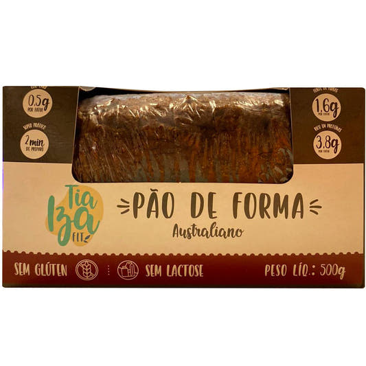 Pão de Forma Low Carb Australiano 500g Tia Iza