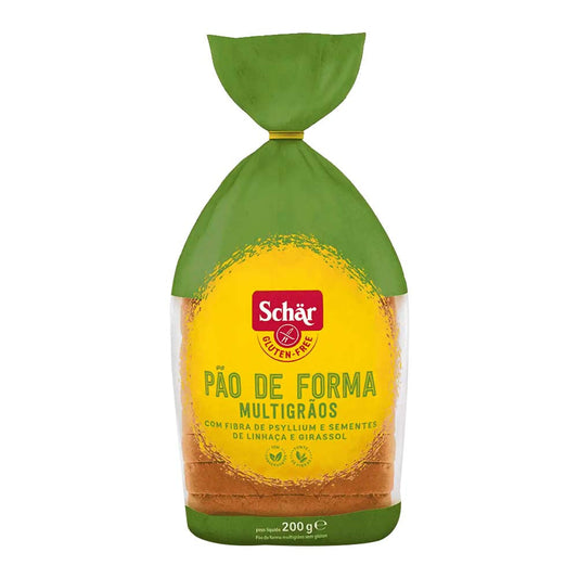 Pão de Forma Multigrãos Sem Glúten 200g Schar