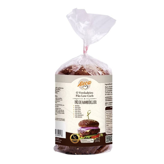 Pão de Hambúrguer Low Carb 360g Aleca