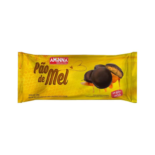 Pão de Mel Sem Glúten e Lactose 100g Aminna
