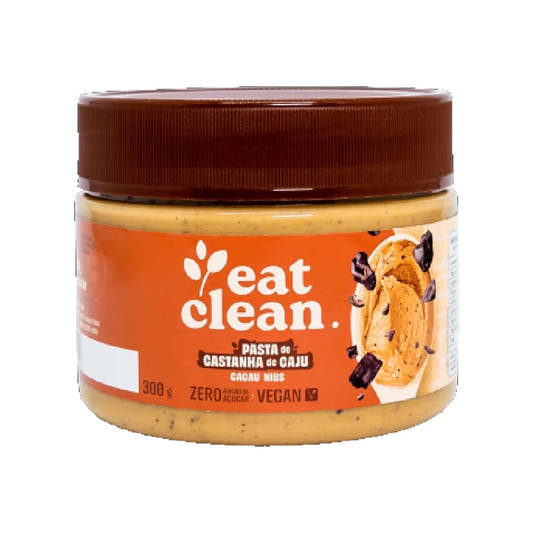 Pasta Castanha de Caju com Cacau Nibs 300g Eat Clean