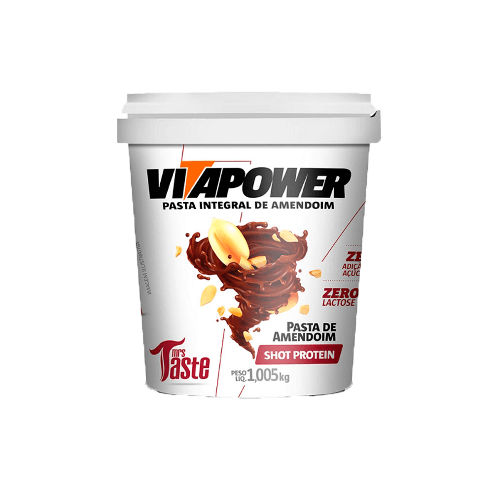 Pasta-de-Amendoim-Sabor-Shot-Protein-1005g-VitaPower