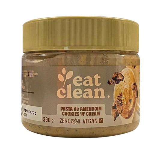 Pasta de Amendoim com Cookies e Cream 300g Eat Clean