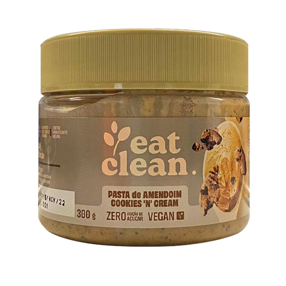 Pasta de Amendoim com Cookies e Cream 300g Eat Clean