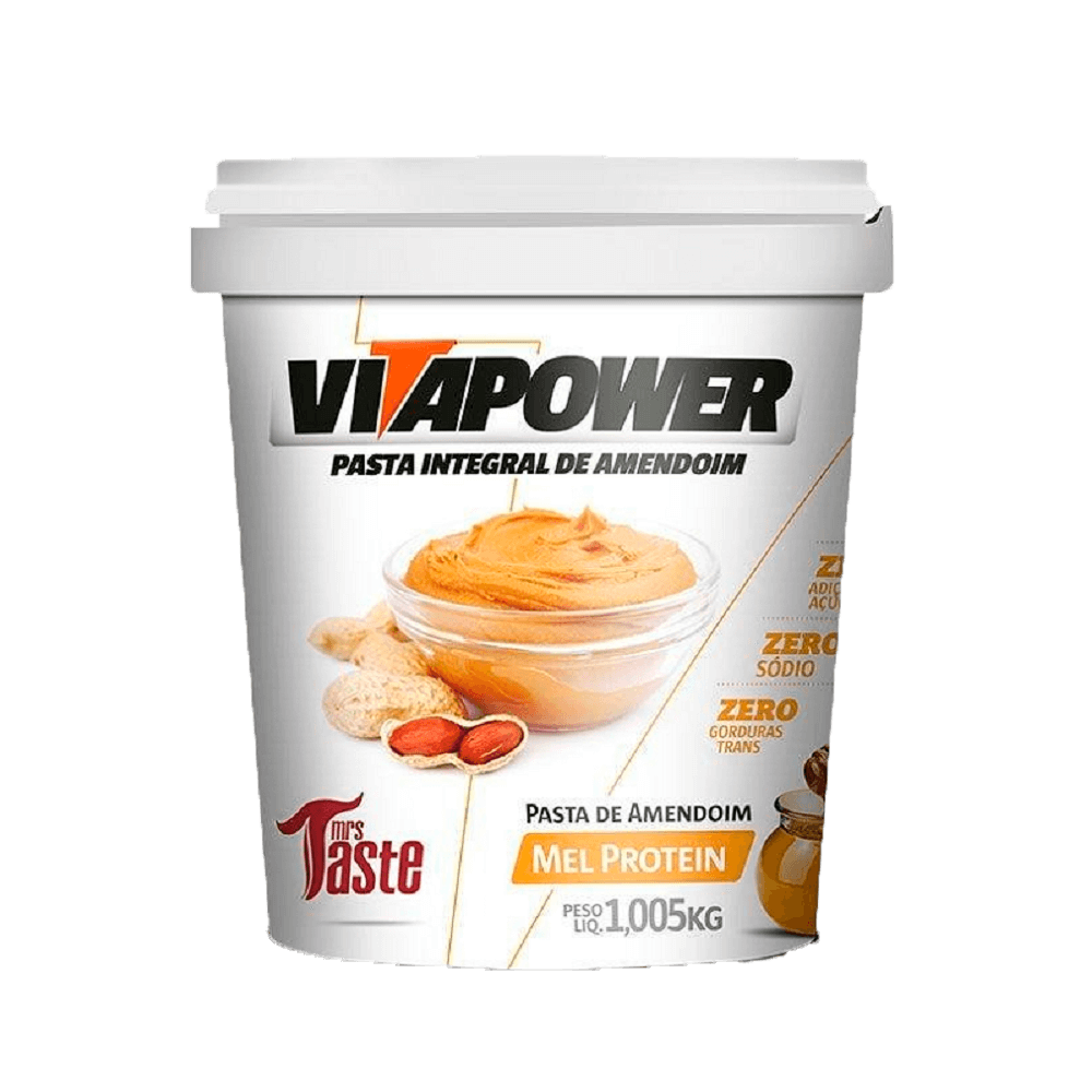Pasta-de-Amendoim-com-Mel-1005g-VitaPower