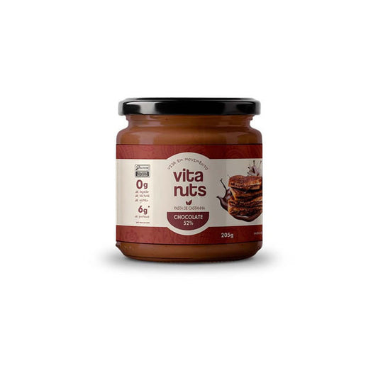 Pasta de Castanha de Caju com Chocolate 52% 205g Vitanuts