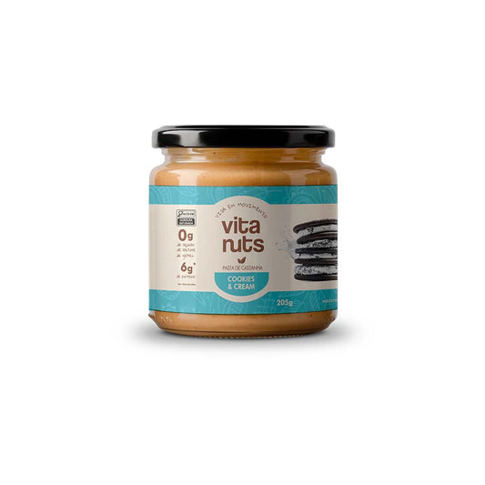 Pasta de Castanha de Caju com Cookies Cream 205g Vitanuts