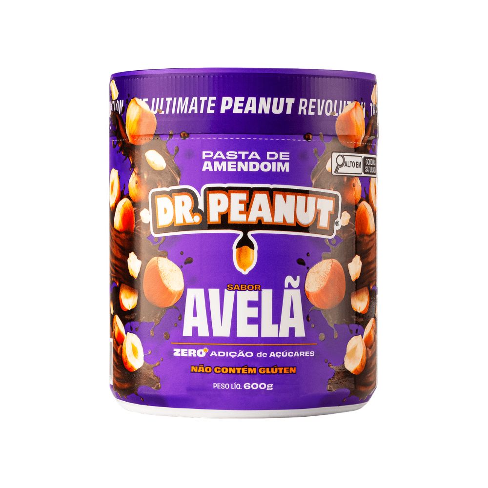 Pasta de Amendoim Sabor Avelã 600g Dr. Peanut