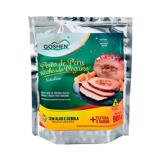 Peito de Peru Vegano Recheado 900g Goshen