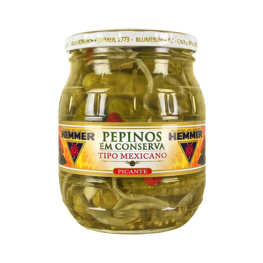 Pepinos em Conserva Tipo Mexicano 300g Hemmer