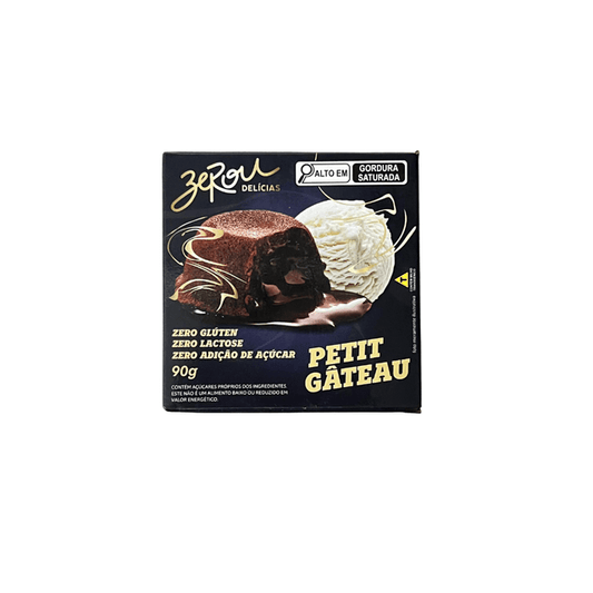 Petit Gâteau Zero Açúcar Sem Glúten e Lactose 90g Zerou Delícias