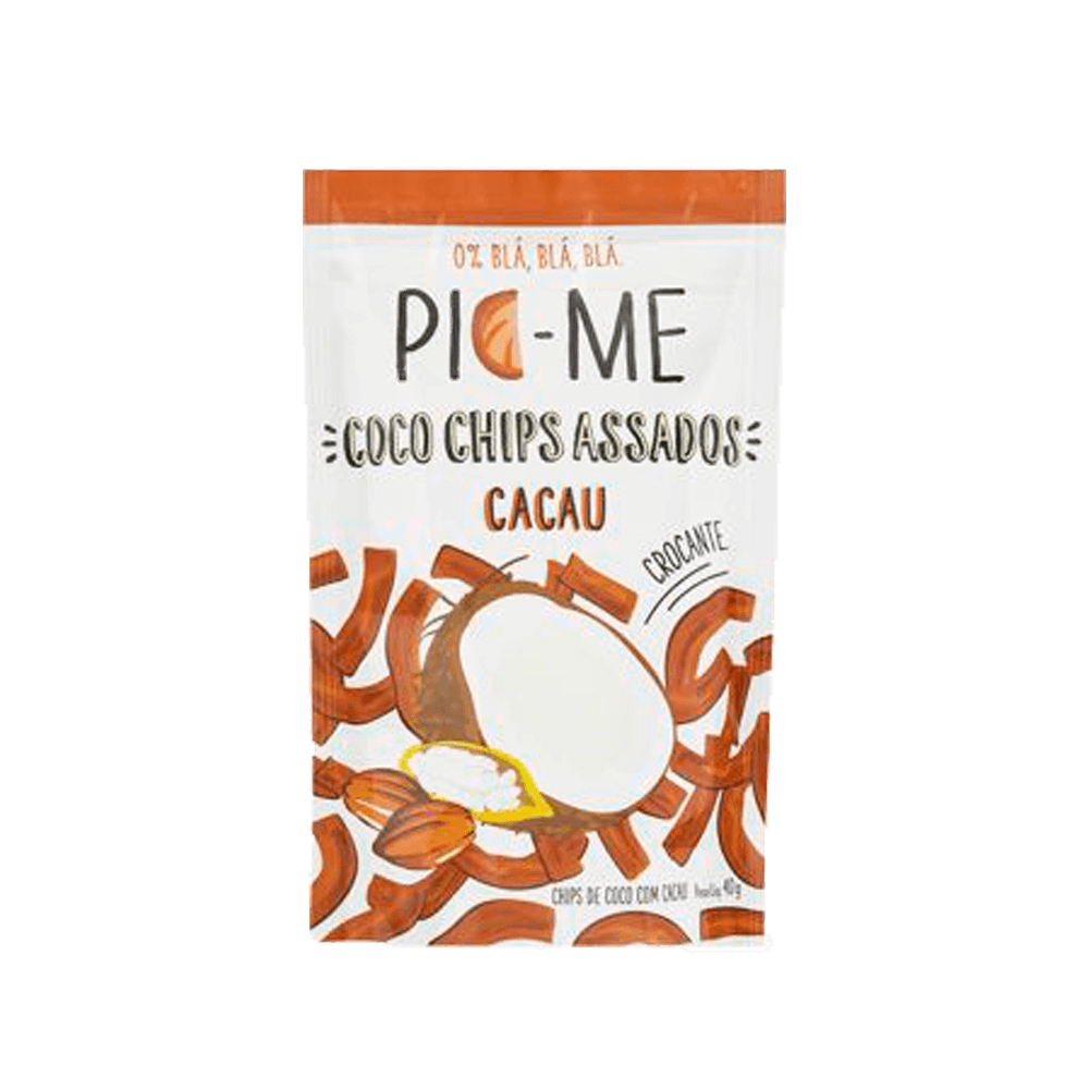 Chips de Coco Assado com Cacau 40g Pic-Me