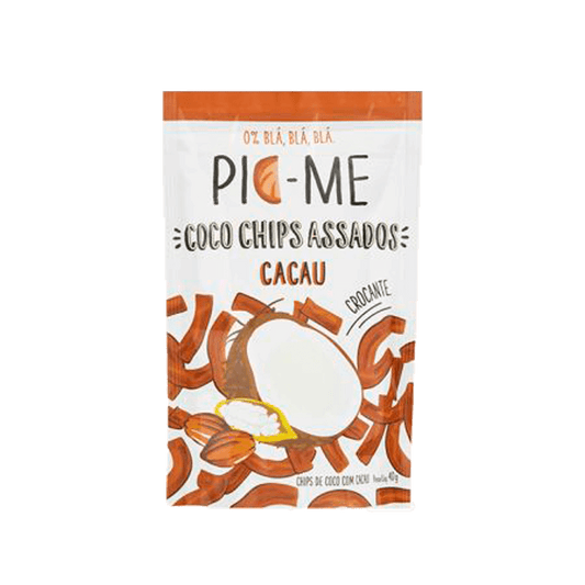 Chips de Coco Assado com Cacau 40g Pic-Me